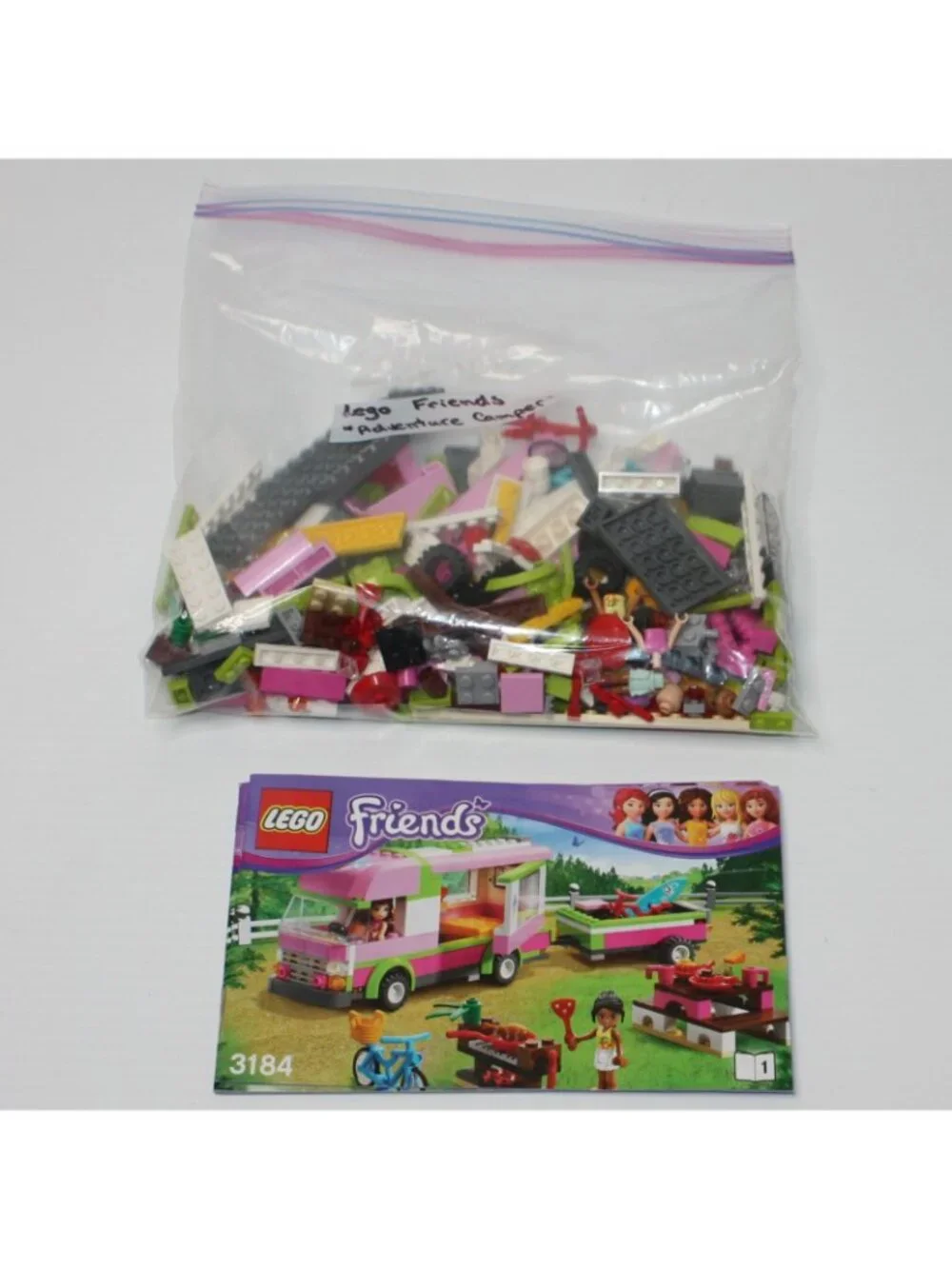 Lego Friends Adventure Camper Complete Set 3184 with Instructions but NO Box